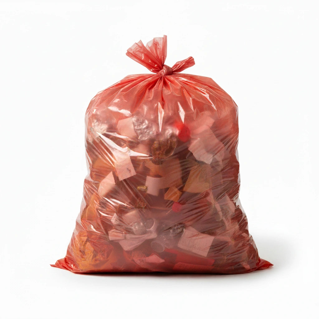 Sac poubelle - 110L - Rouge - 200 sacs - 40µ