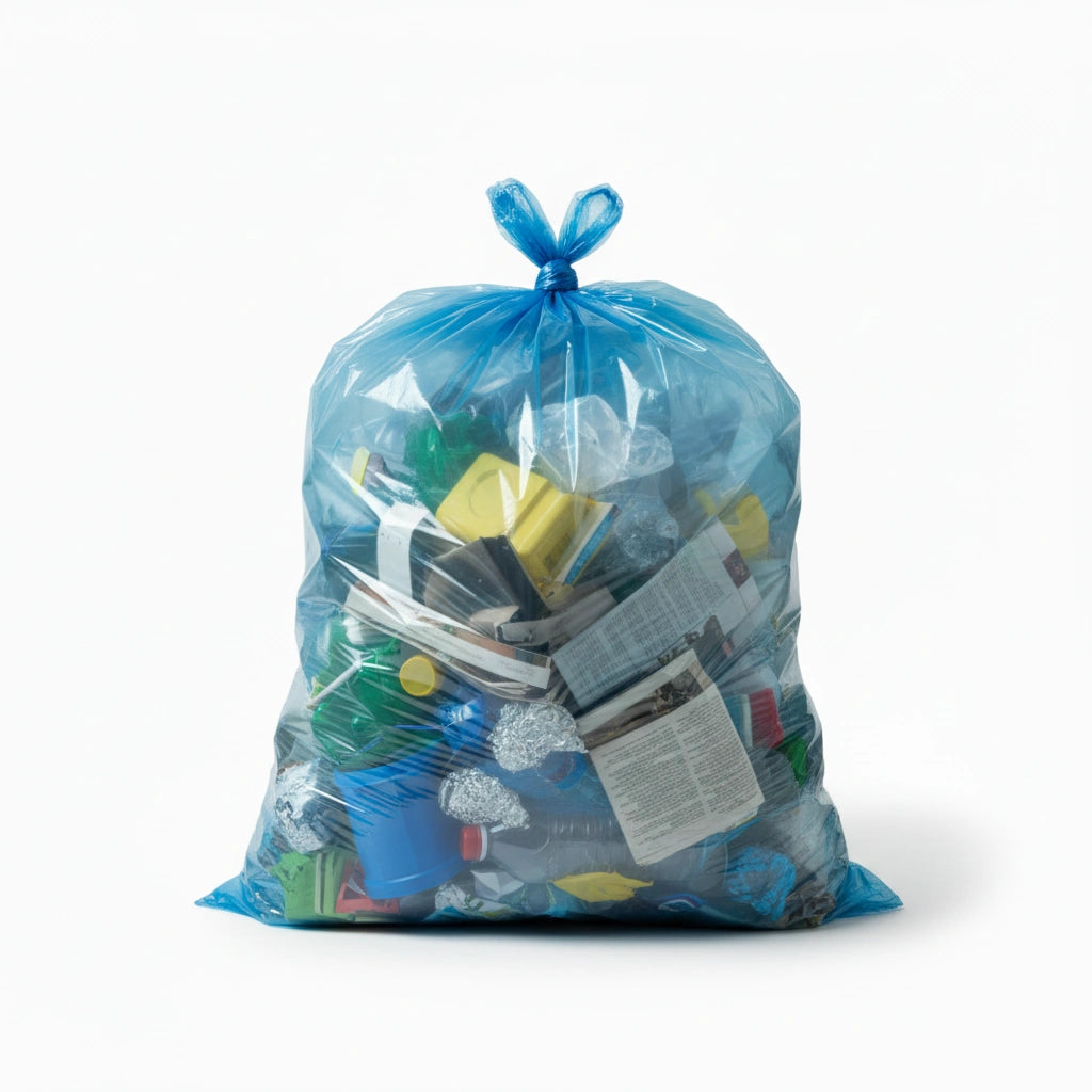 Sac poubelle - 130L - Bleu - 100 sacs - 40µ