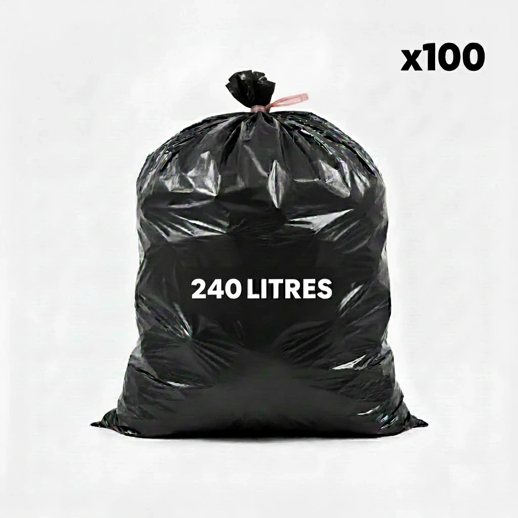 Sac pour conteneur - 240L - Noir - 100 sacs
