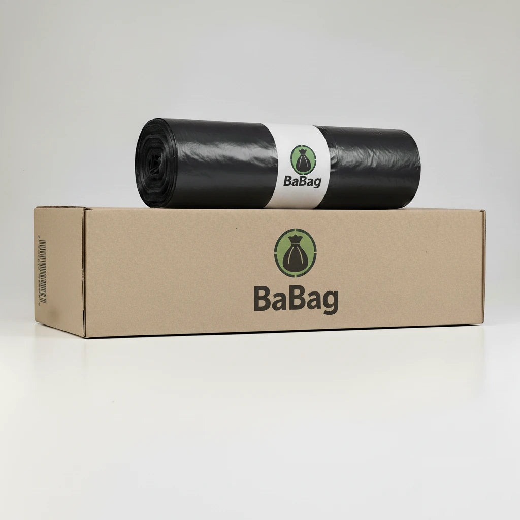 Housse pour conteneur - 500L - Noir - 100 sacs - 30µ