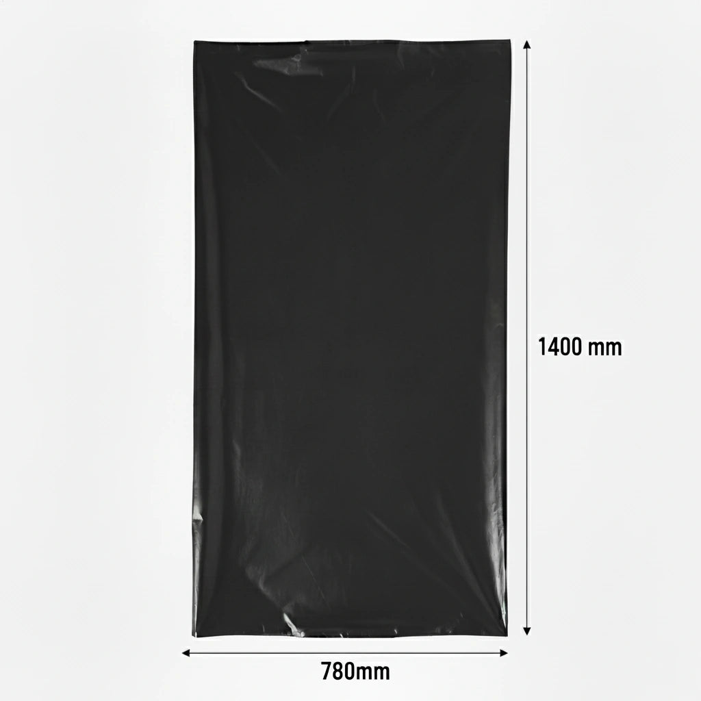 Housse pour conteneur - 360L - Noir - 100 sacs - 30µ