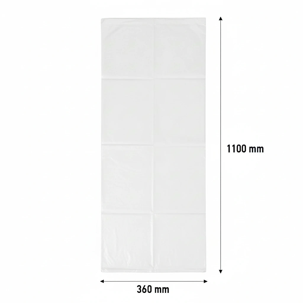 Sac poubelle - 110L - Blanc - 200 sacs - 40µ