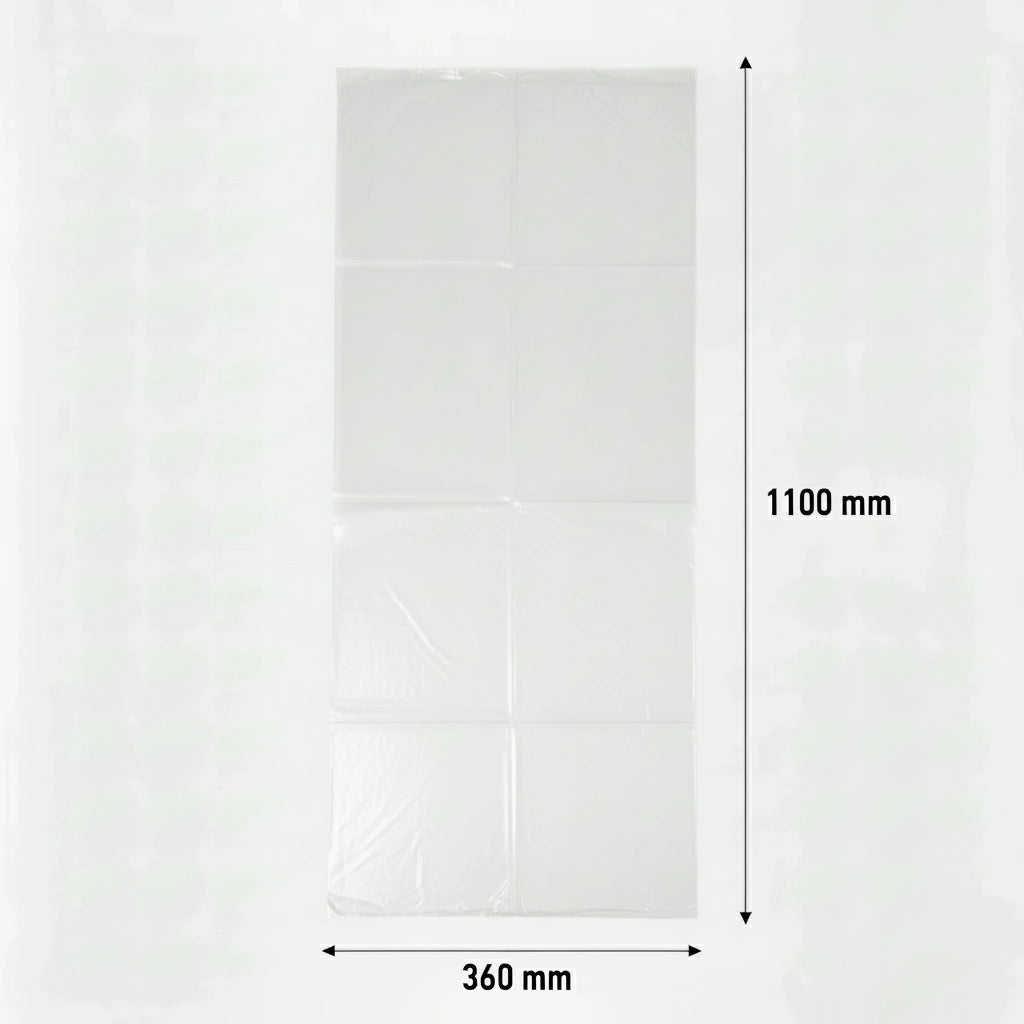 Sac poubelle - 110L - Transparent - 100 sacs - 60µ