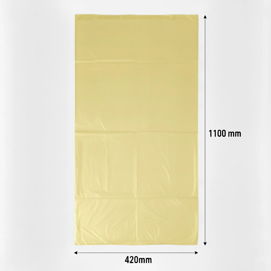 Sac poubelle - 130L - Jaune - 100 sacs - 40µ