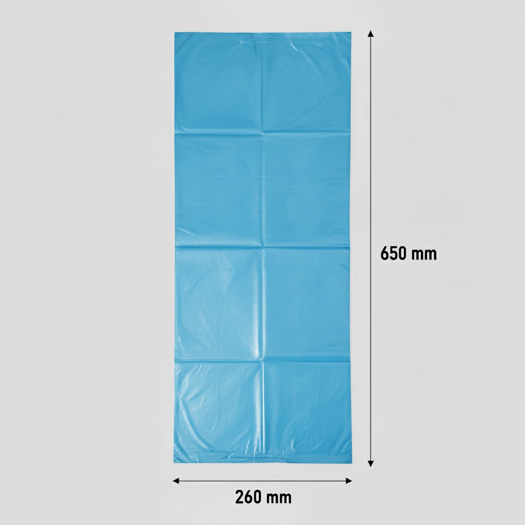 Sac poubelle - 30L - Bleu - 500 sacs - 12µ