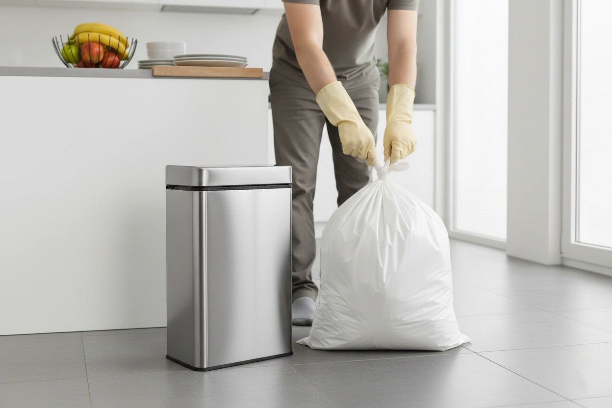 Sac poubelle - 20L - Blanc - 1000 sacs - 11µ