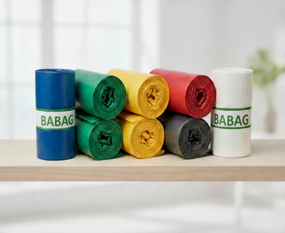 Sac poubelle de couleur