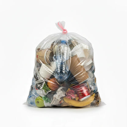 Sac poubelle - 50L - Transparent - 500 sacs - 14µ