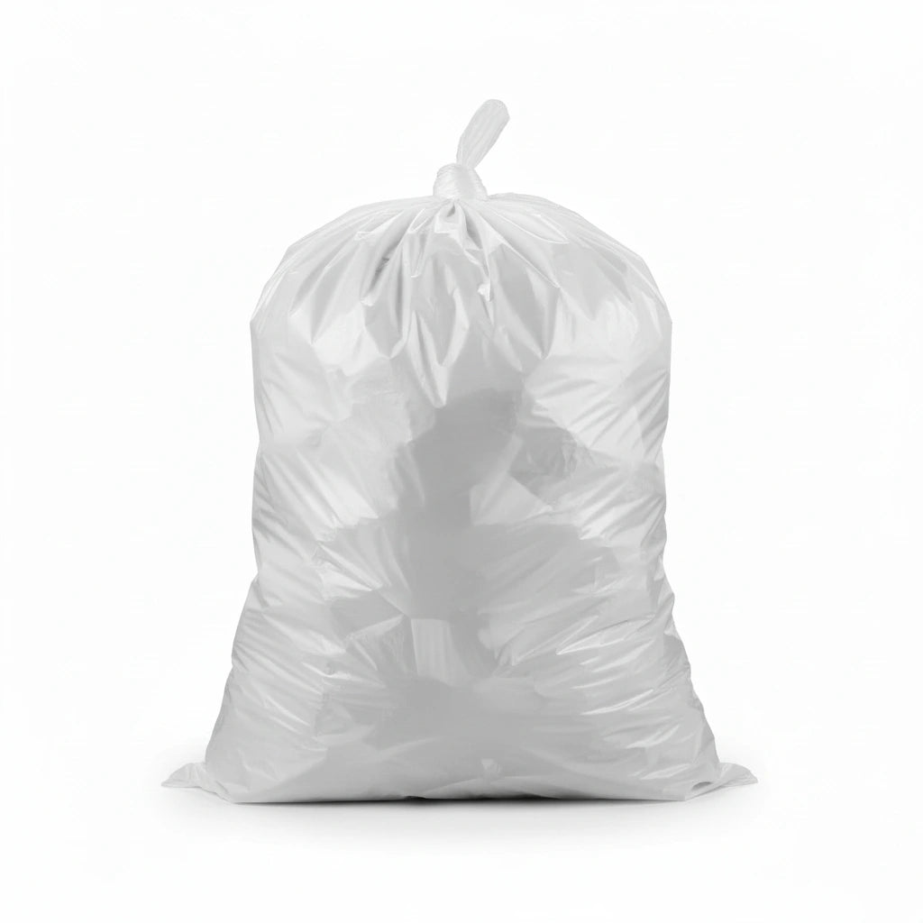 Sac poubelle - 50L - Blanc - 500 sacs - 14µ