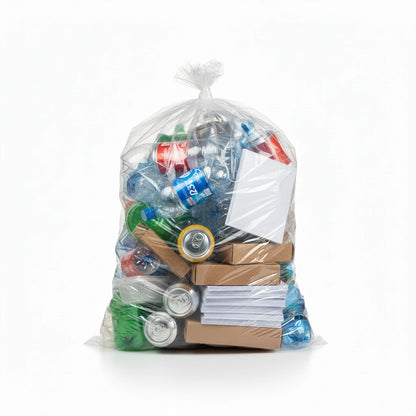 Sac poubelle - 110L - Premium - Transparent - 200 sacs - 22µ