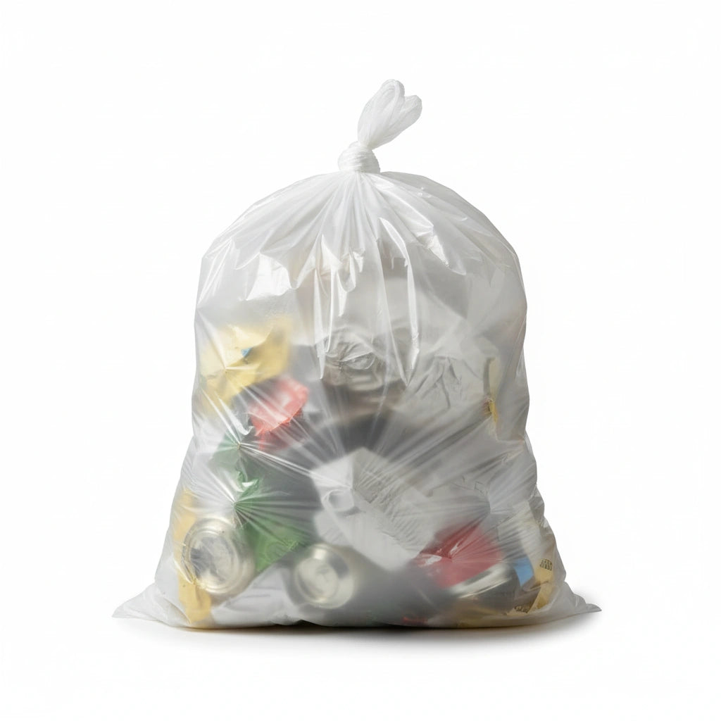 Sac poubelle - 30L - Blanc - 500 sacs - 12µ