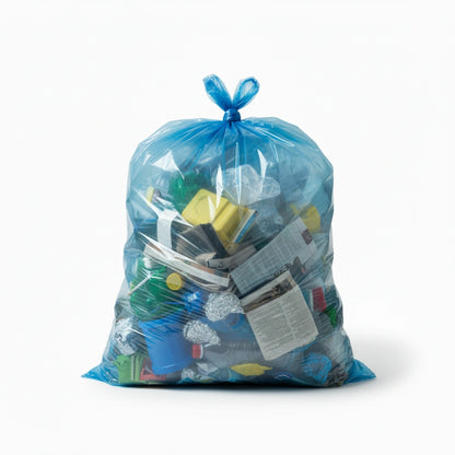 Sac poubelle - 130L - Bleu - 100 sacs - 40µ