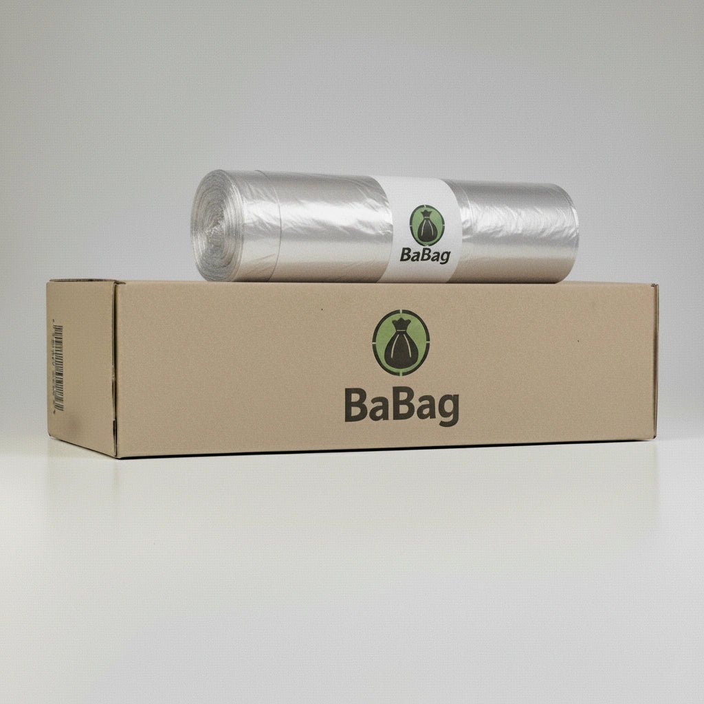 Sac poubelle - 110L - Premium - Transparent - 200 sacs - 22µ