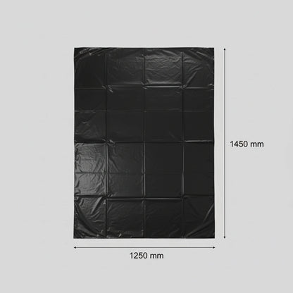 Housse pour conteneur - 750L - Noir - 50 sacs - 30µ