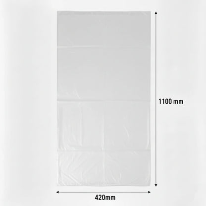 Sac poubelle - 130L - Transparent - 100 sacs - 40µ