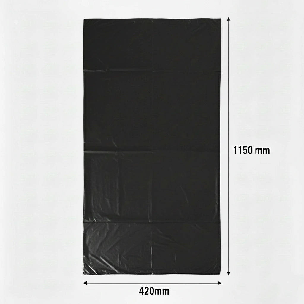 Sac poubelle - 130L - Noir - 200 sacs - 20µ