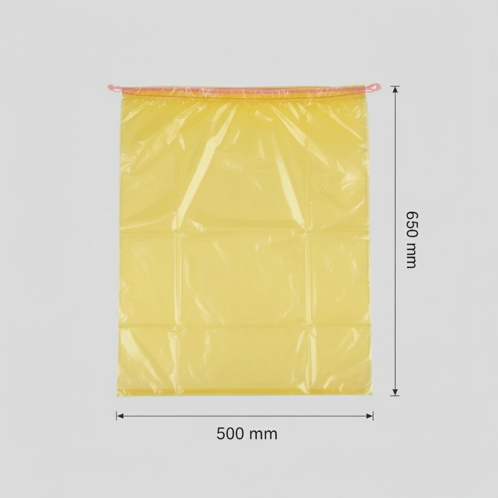 Sac poubelle Dasri - 30L - DASRI - Jaune - 500 sacs - 20µ