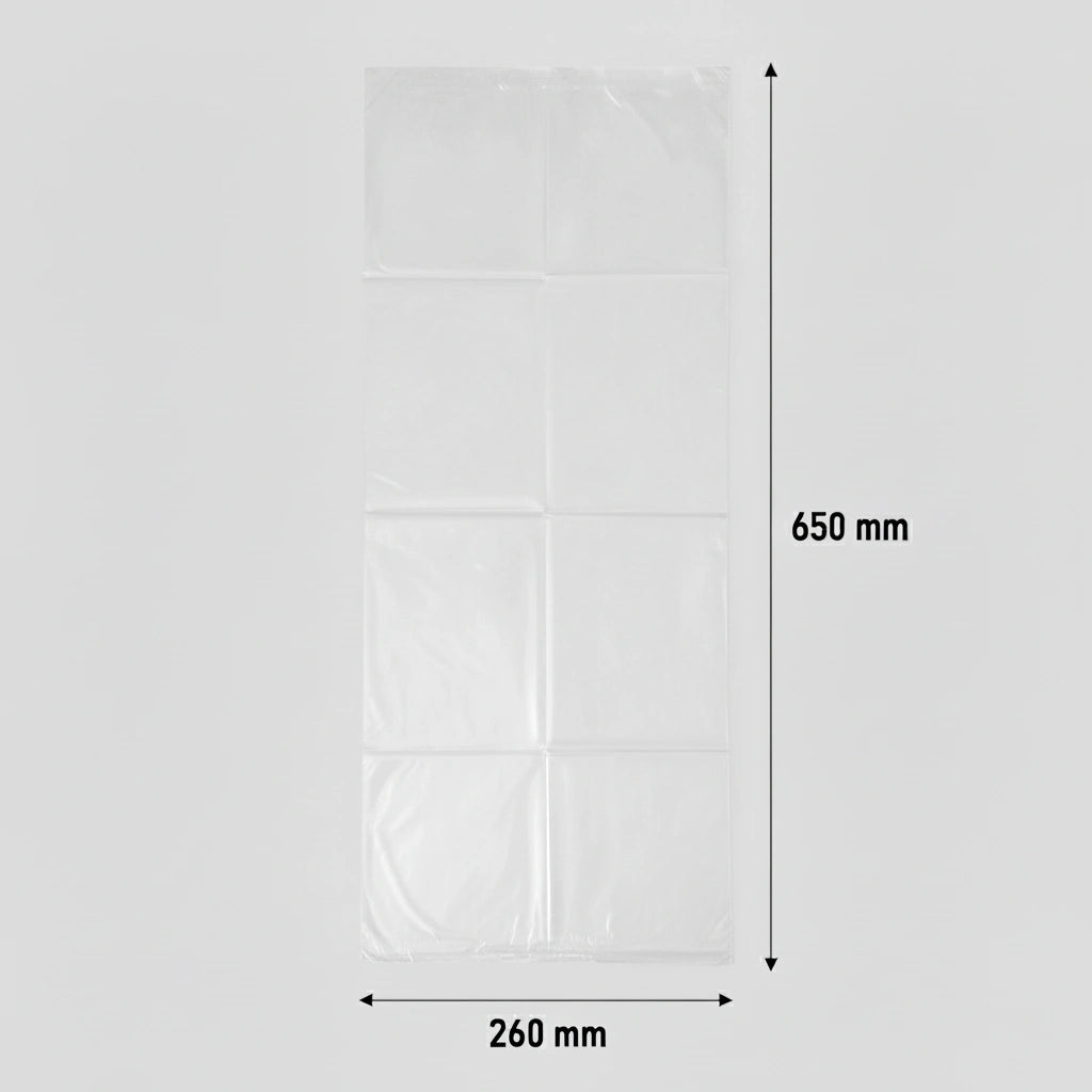 Sac poubelle - 30L - Transparent - 500 sacs - 12µ