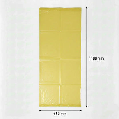 Sac poubelle - 110L - Jaune - 200 sacs - 40µ