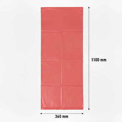 Sac poubelle - 110L - Rouge - 200 sacs - 40µ
