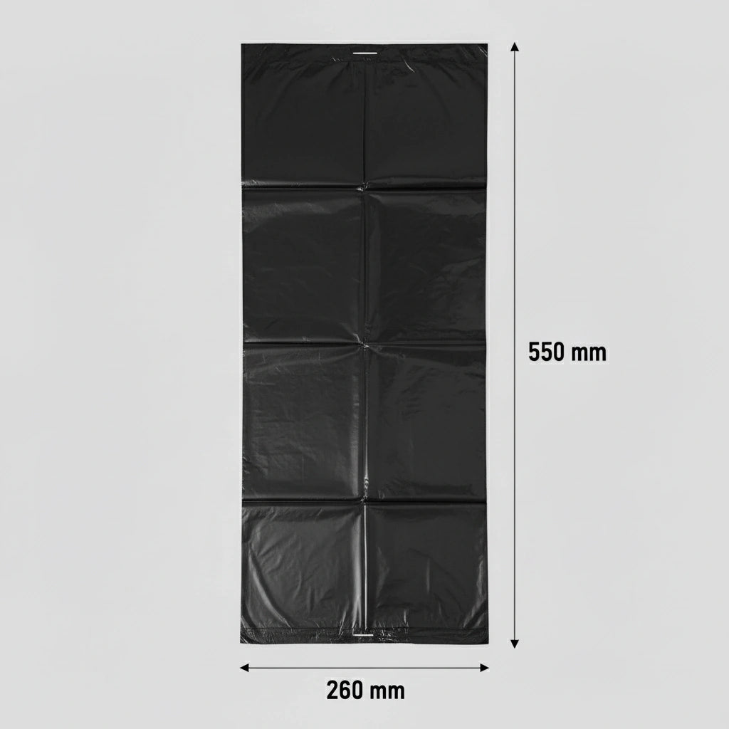 Sac poubelle - 30L - Noir - 500 sacs - 12µ