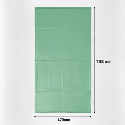 Sac poubelle - 130L - Vert - 100 sacs 40µ