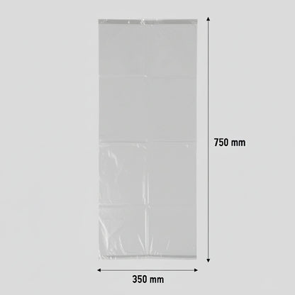 Sac poubelle - 50L - Premium - Transparent - 250 sacs - 20µ