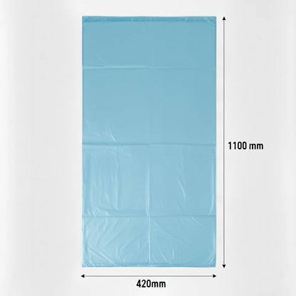 Sac poubelle - 130L - Bleu - 100 sacs - 40µ