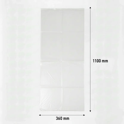 Sac poubelle - 110L - Transparent - 200 sacs - 40µ