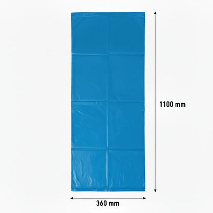 Sac poubelle - 110L - Bleu - 200 sacs - 40µ