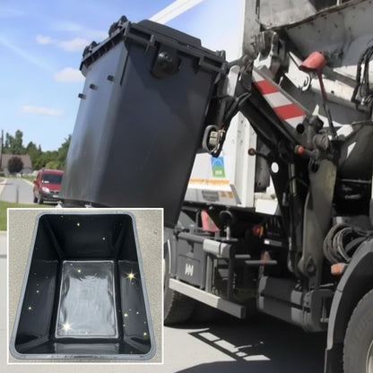 Housse pour conteneur-1000/1100L-Noir-50sacs-30µ