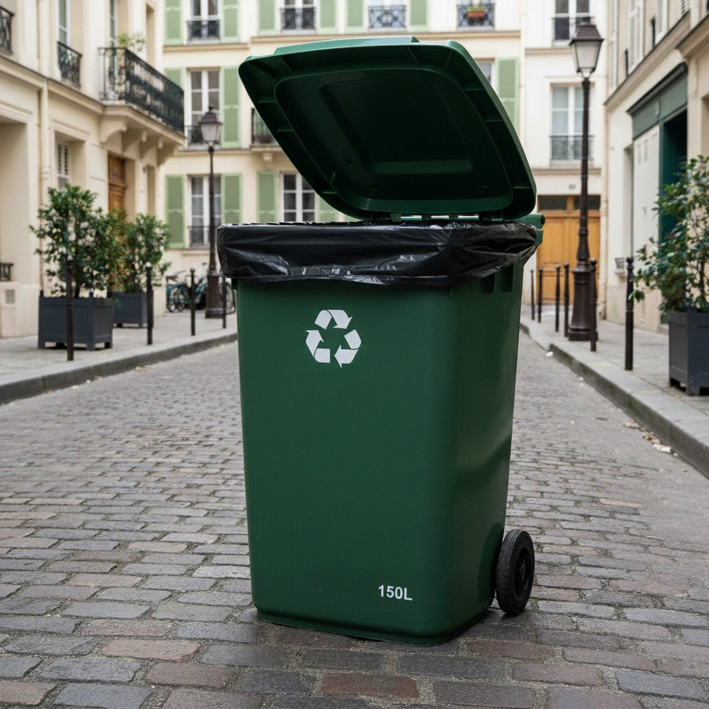 Sac poubelle - 150L - Noir - 100 sacs - 55µ