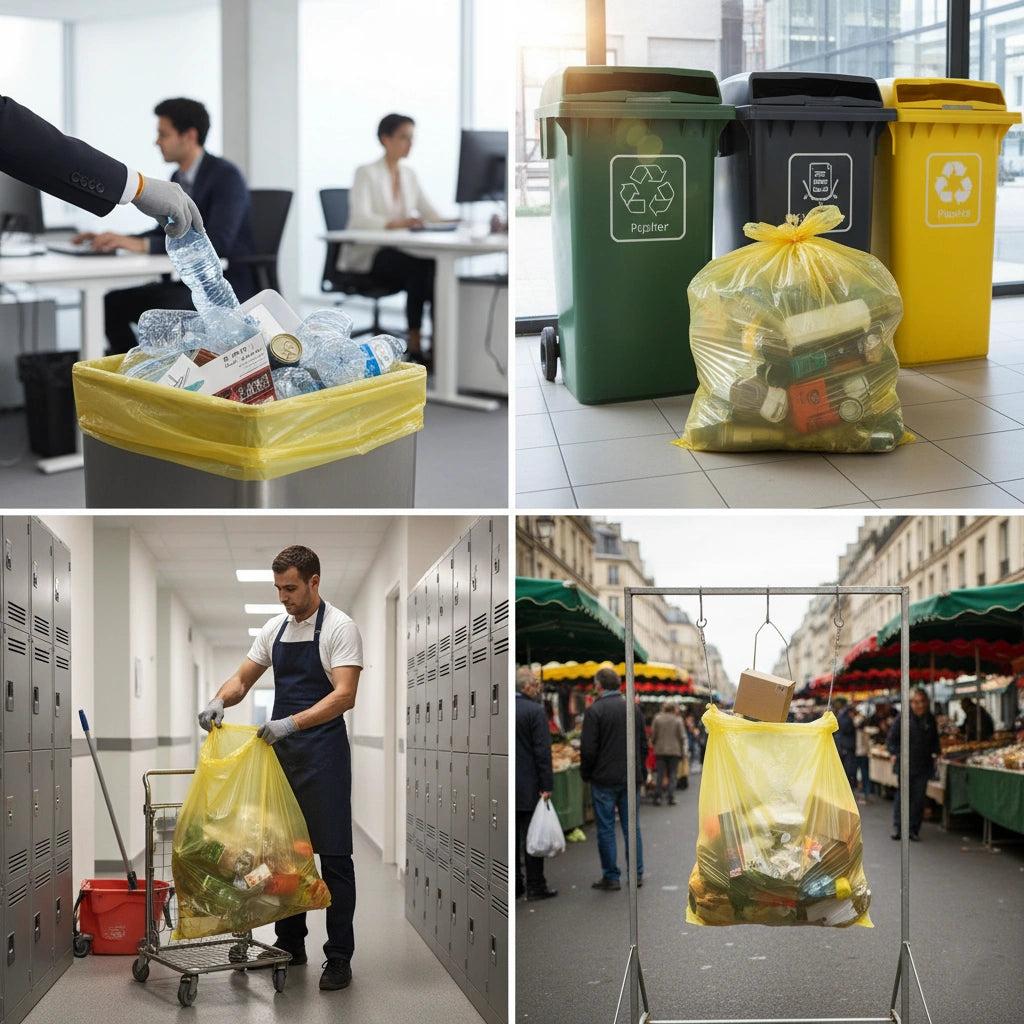 Sac poubelle Dasri - 110L - DASRI - Jaune - 200 sacs - 30µ